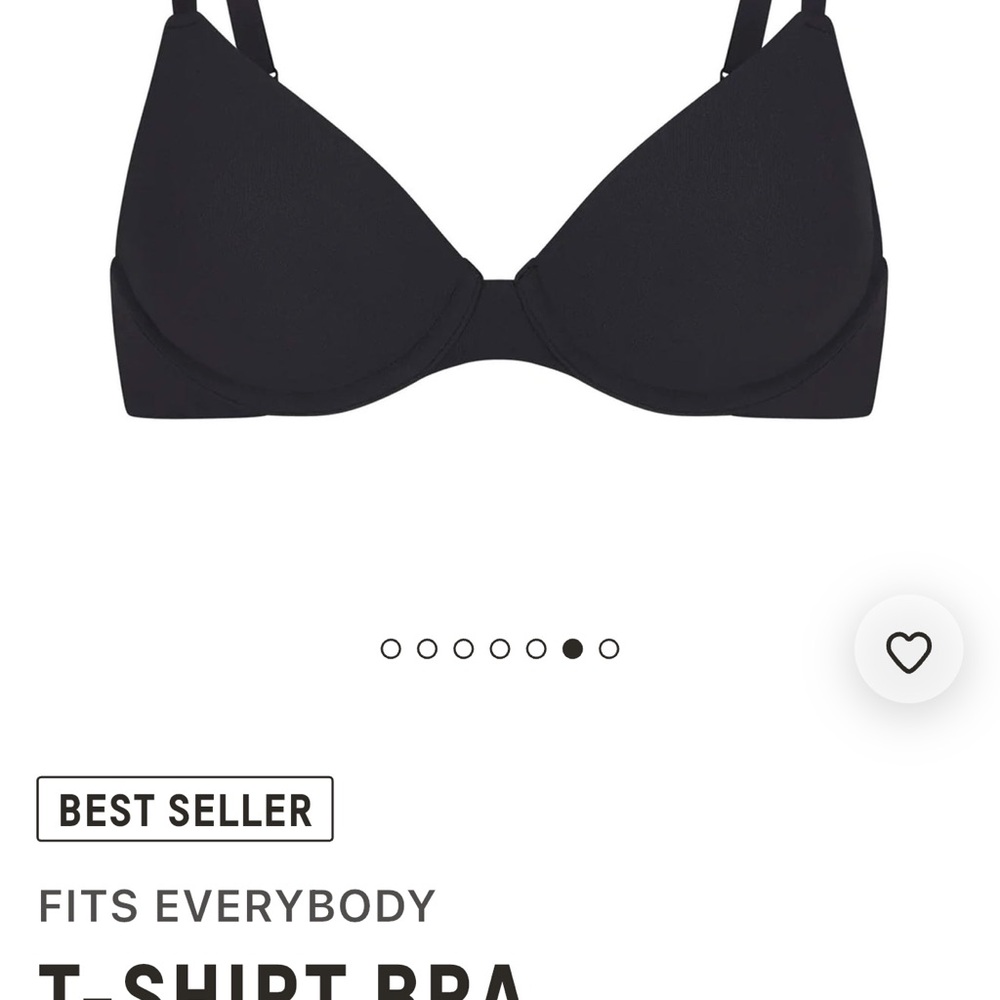 SKIMS Black Bra with Adjustable Straps